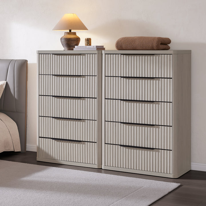 Cas 50.7Inch Tall Dresser, 5 Drawers