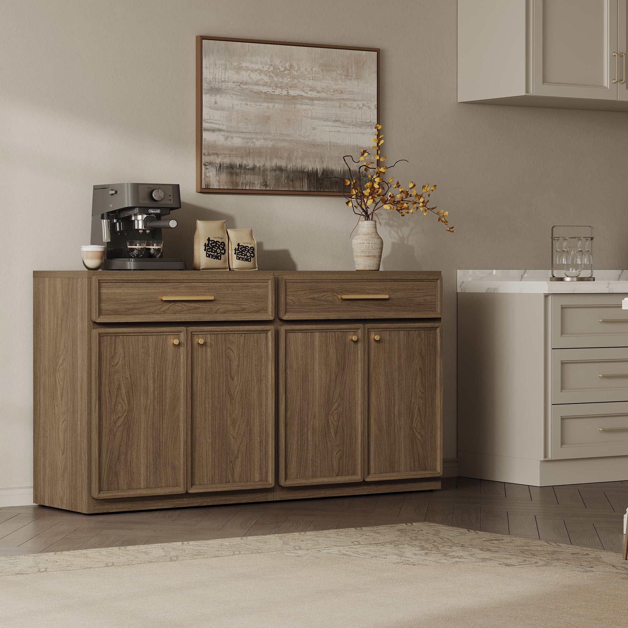 Crescent Sideboard with 1 Drawer