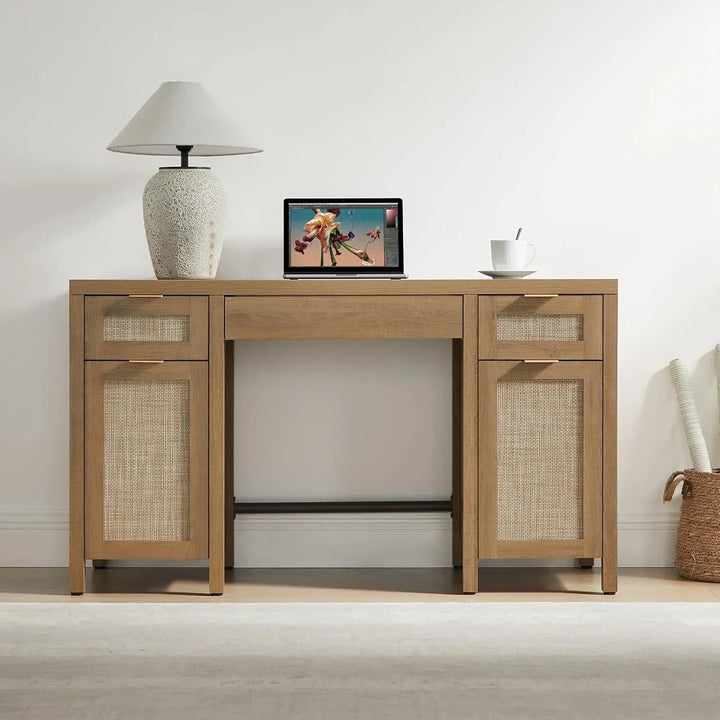 Savanna Makeup Desk with Drawers, Set of 2