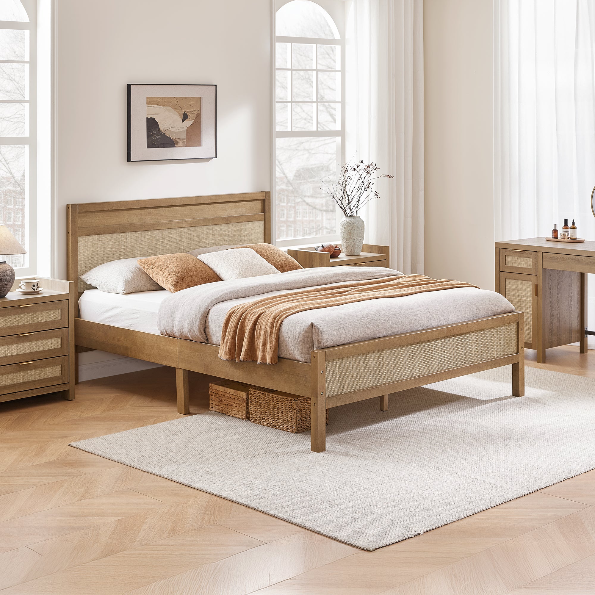 Savanna Queen Bed Frame with Headboard