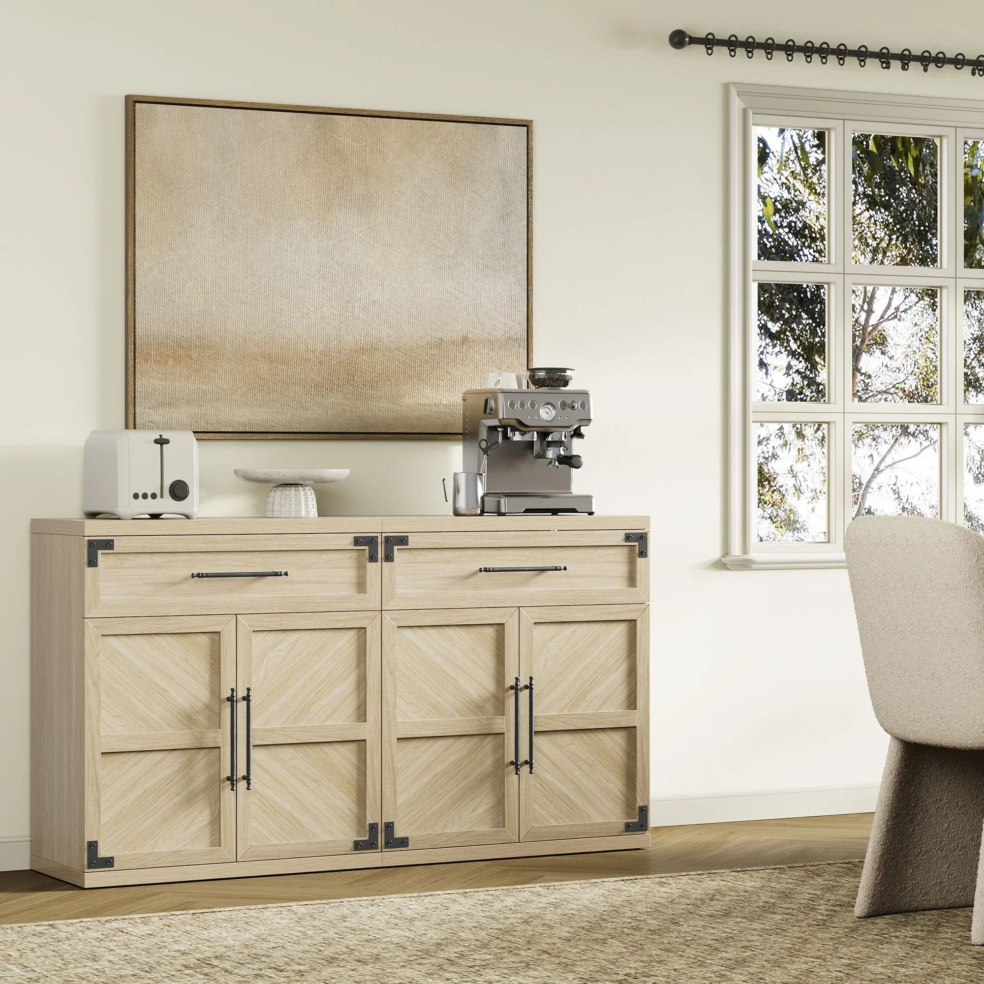 Willow Sideboard with 1 Drawer and 2 Doors for Living Room