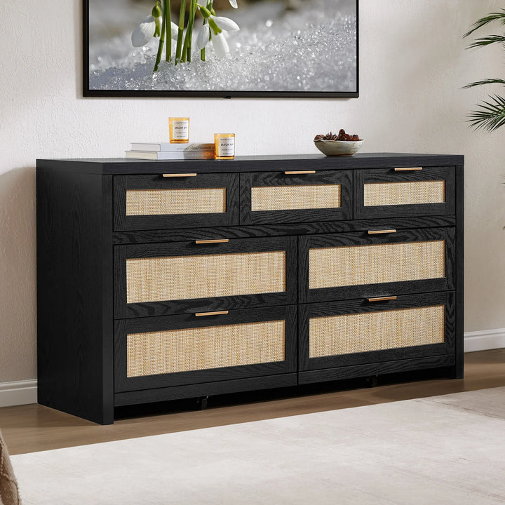 Savanna Dresser with 7 Drawers for Living Room