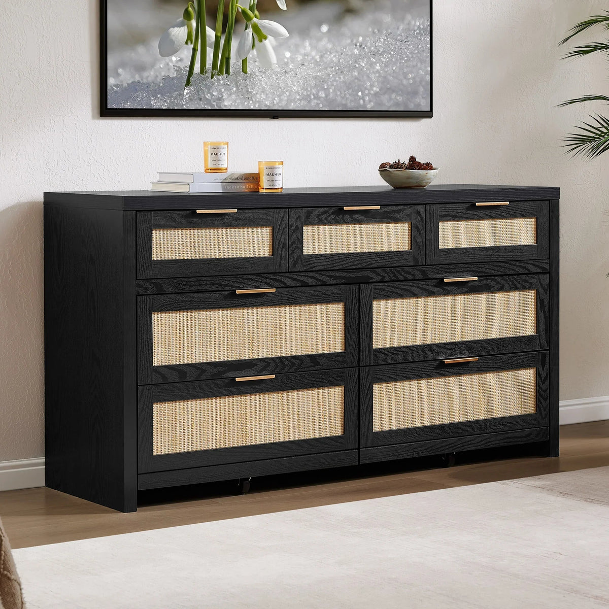 Savanna 7-Drawer Dresser for Living Room Storage