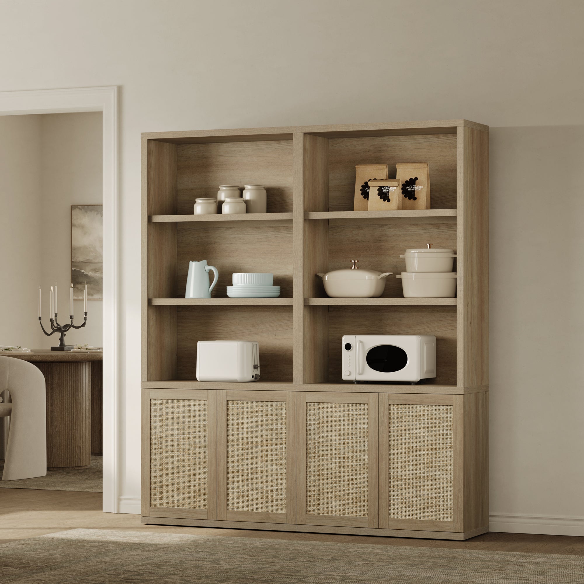 Zura Bookcase with 2 Doors