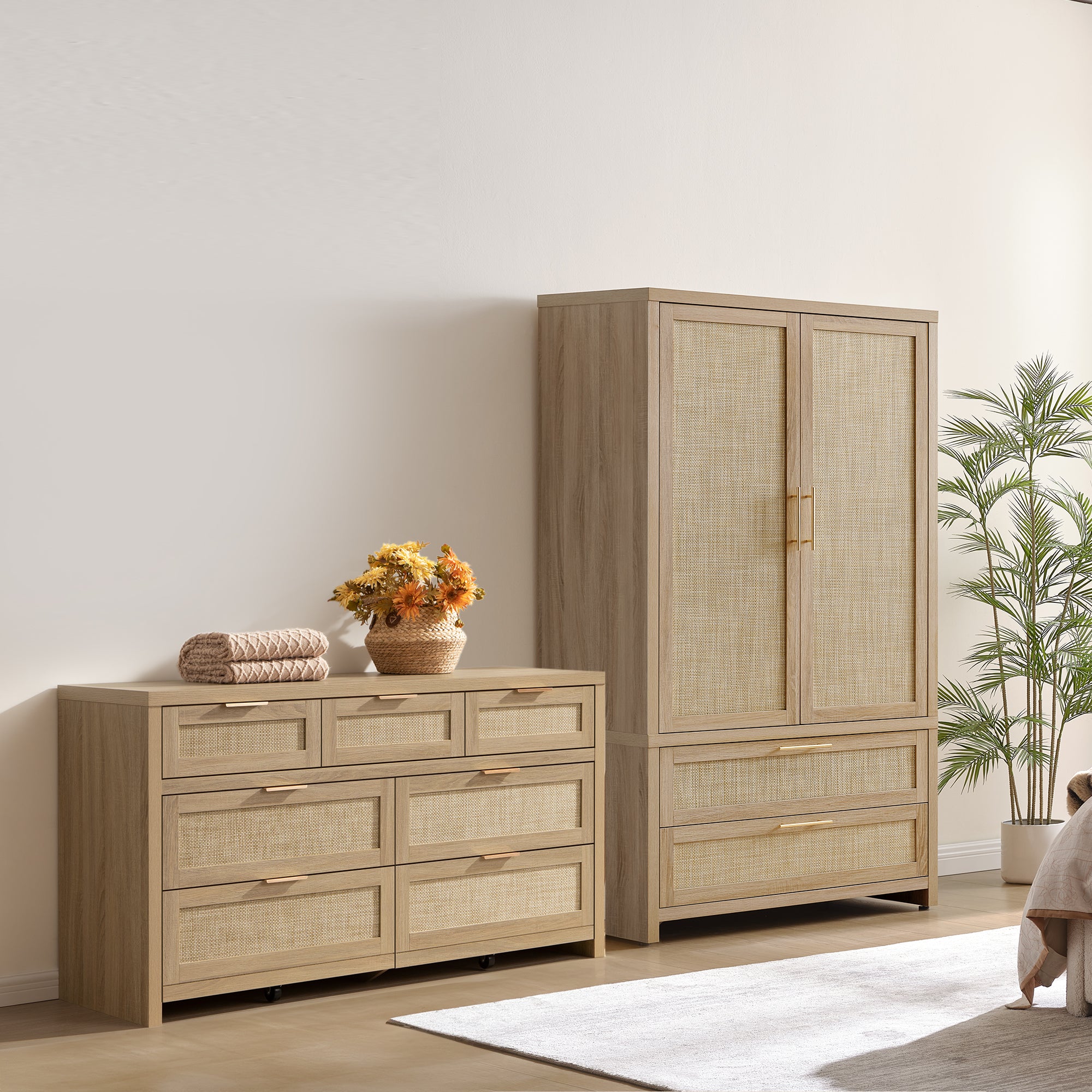 Savanna Dresser and Wardrobe Set-WM