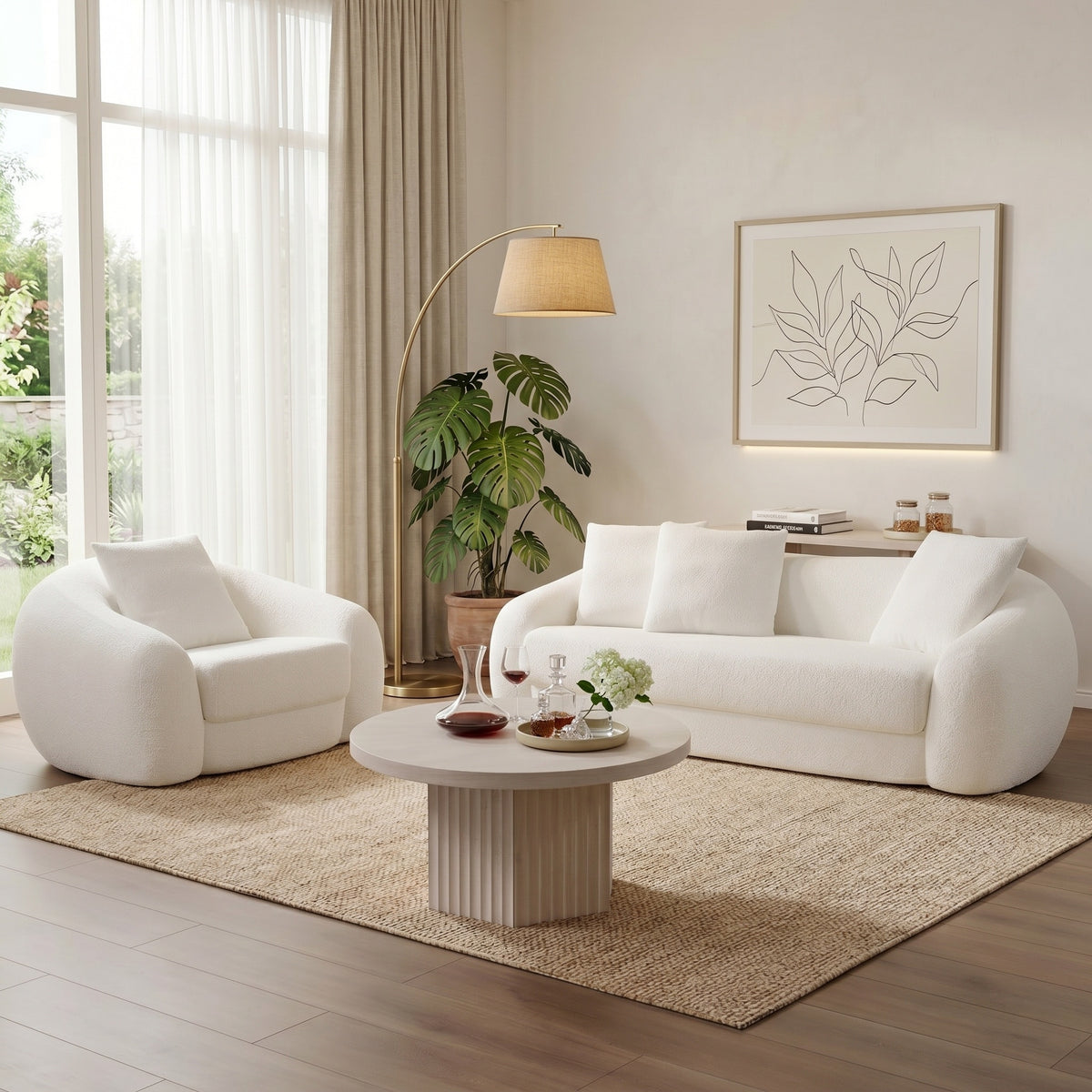 Nimbus White Sofa Couch