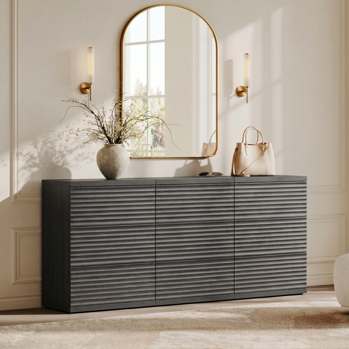 Stria Dresser and Night Tables Set