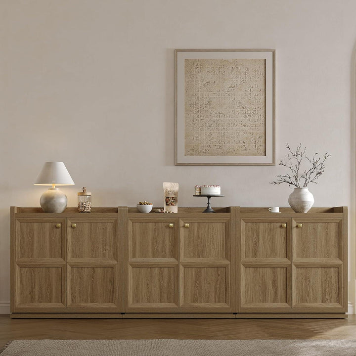 Helio White Sideboards with Doors