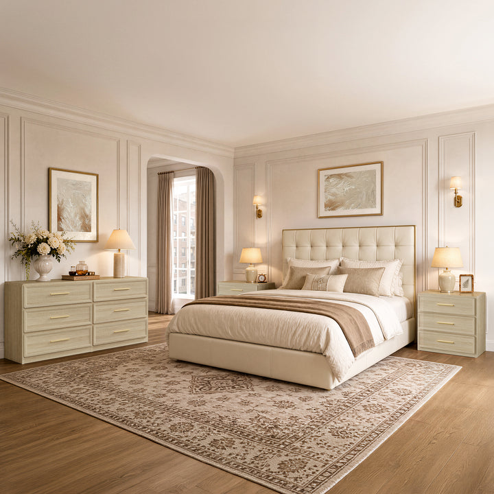 Crescent Large 6-Drawer Dresser, Set of 2
