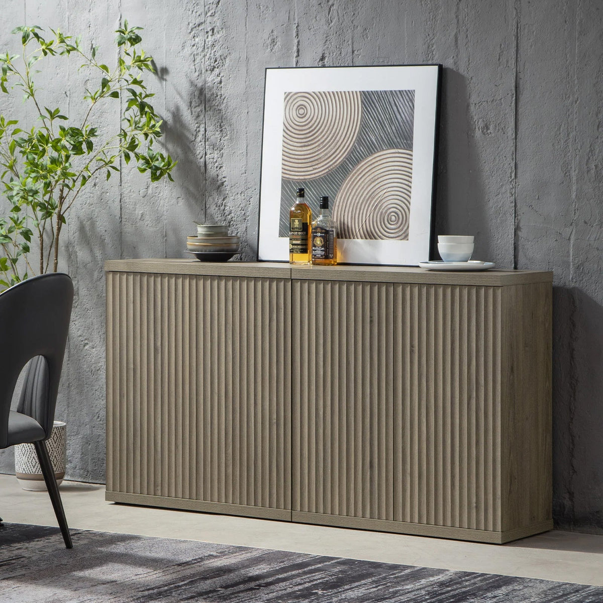 Stria Storage Cabinet, Set of 2