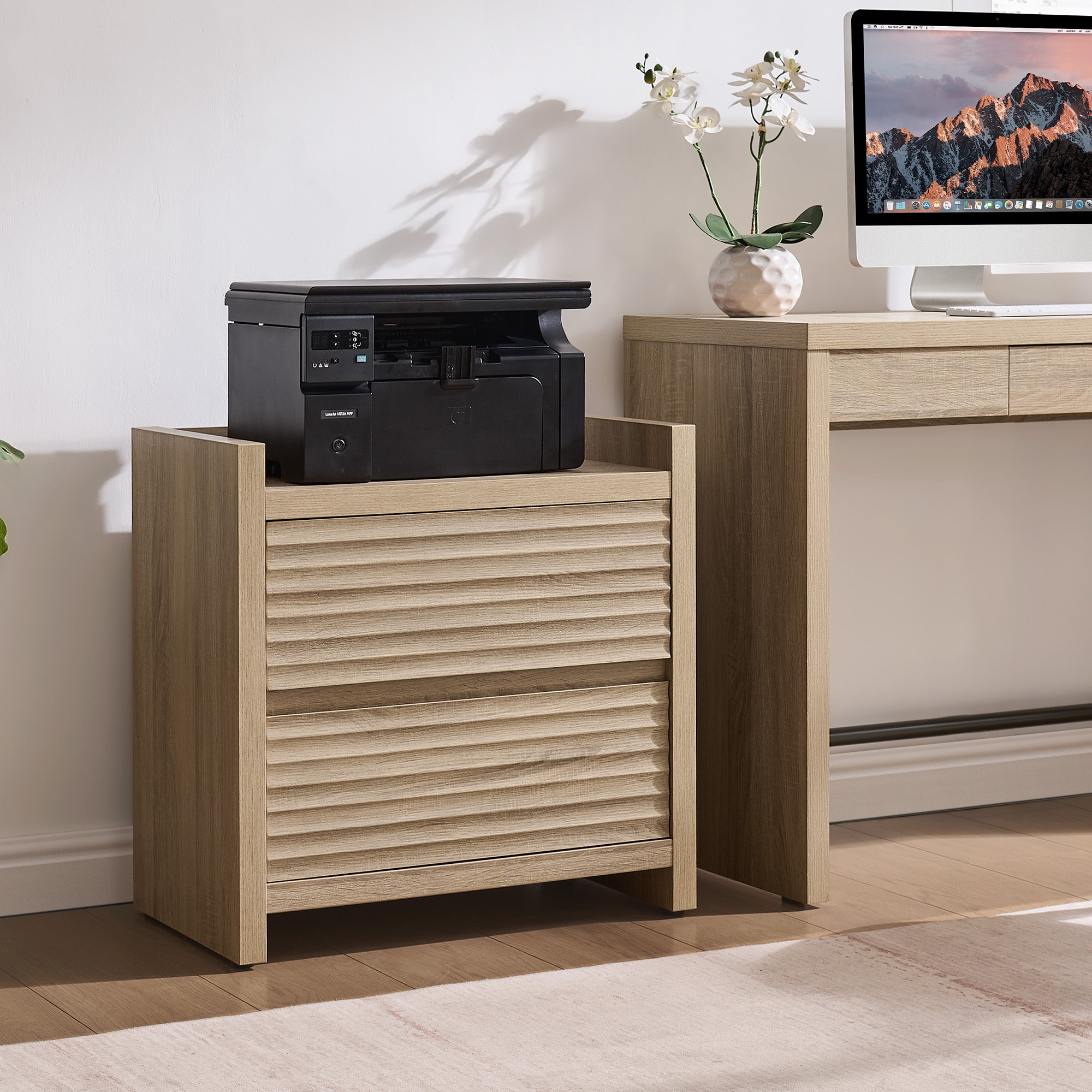 Prelude 2-Drawer Nightstand, Charging Station