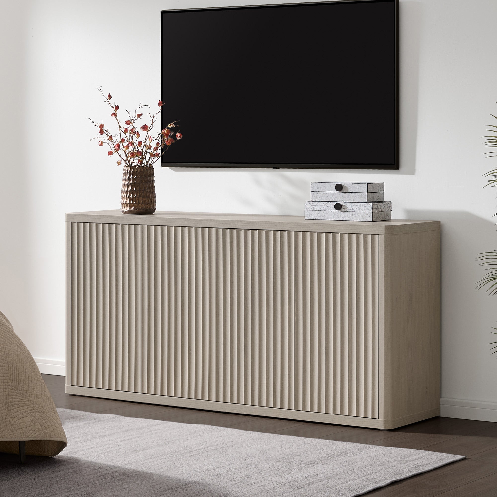 Cas TV Stand with 4 Doors