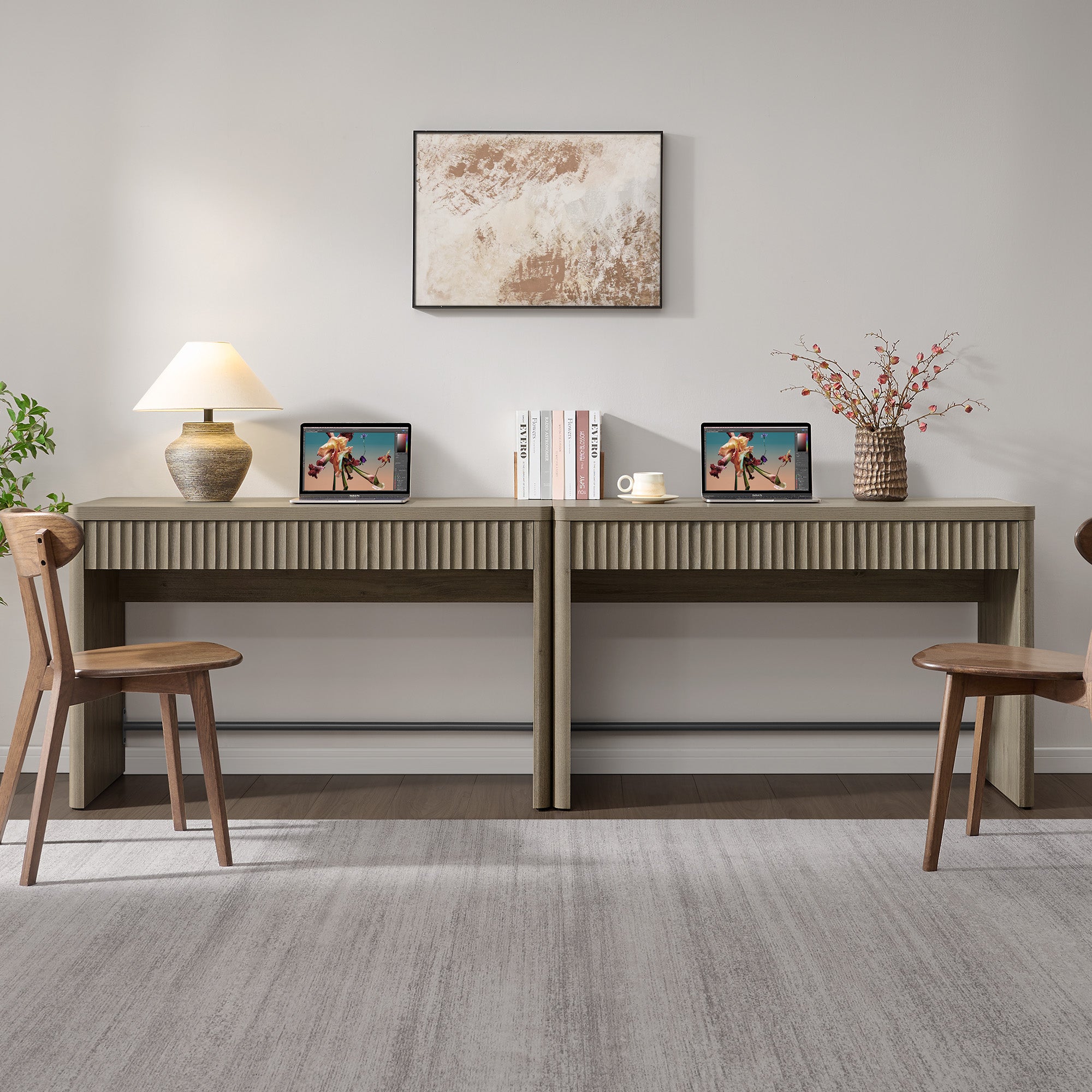 Cas Home Office Desk with 2 Drawers