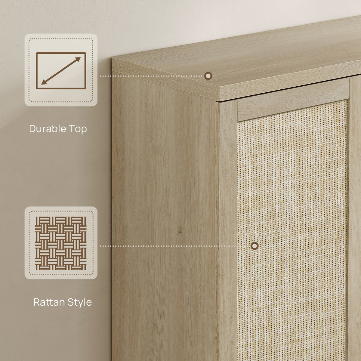 Zura Shoe Storage Cabinet, Set of 3