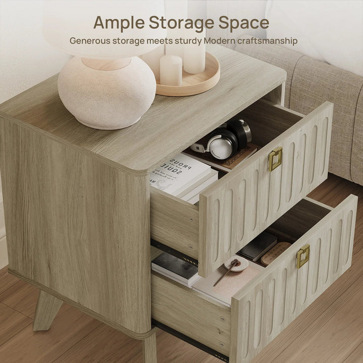 Domus Minimalist Nightstand, Set of 2
