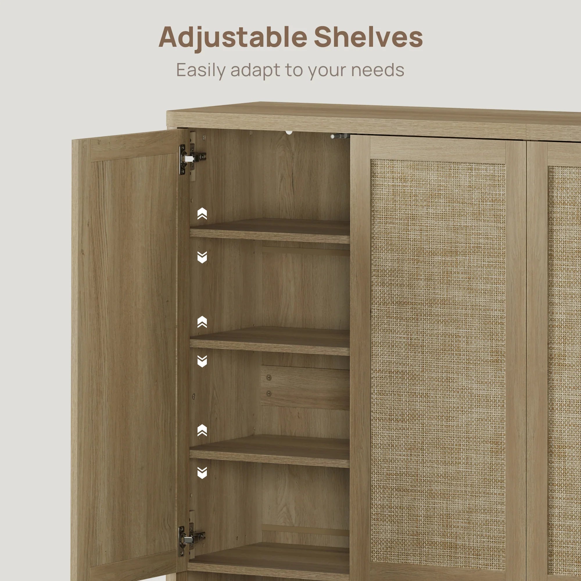 Zura Triple-Unit Shoe Cabinet, Holds 60 Pairs