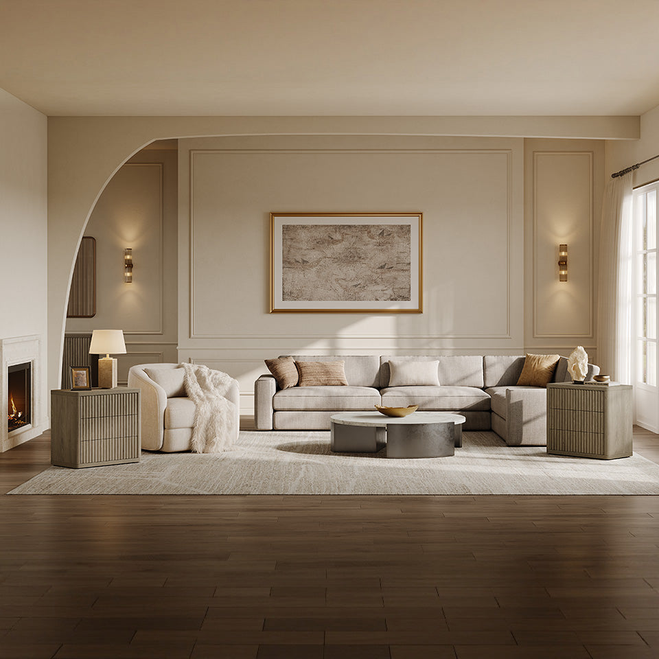 Cas 3-Drawer Nightstand, 27 Inches Wide