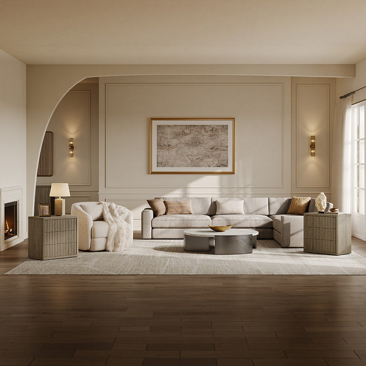 Cas 3-Drawer Nightstand, 27 Inches Wide