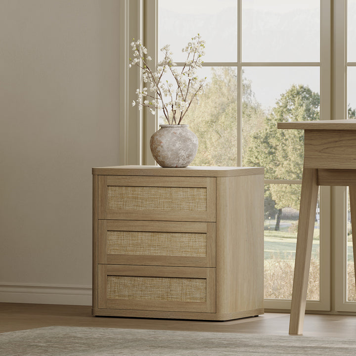 Zura Nightstand with 3 Drawers