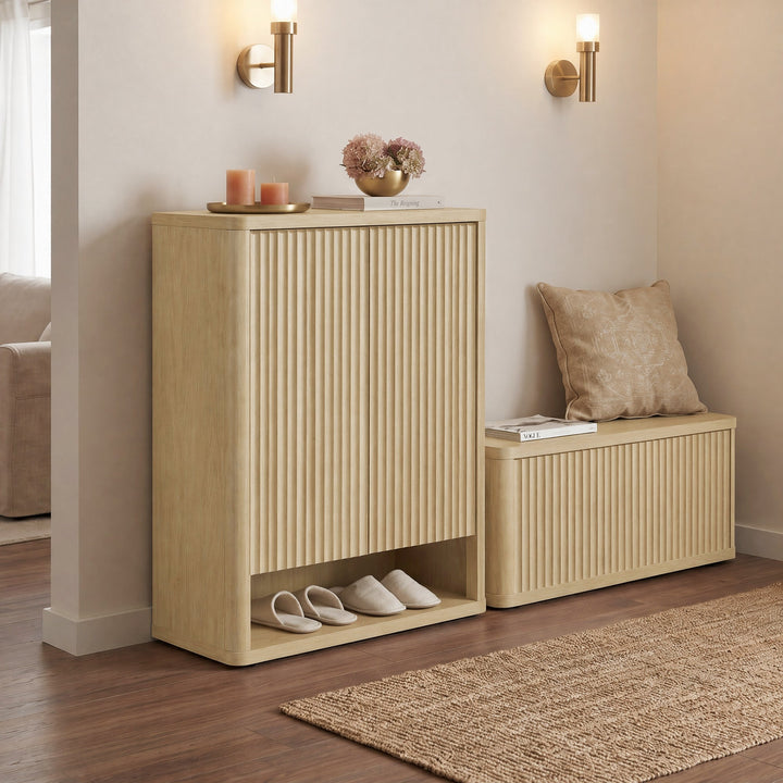 Cas 2-Door Shoe Cabinet, 20 Pairs