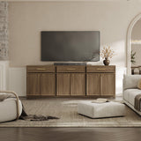 Crescent Sideboard Buffet Cabinet,Set of 3