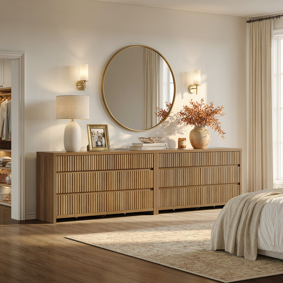 Prelude Contemporary 7 Drawers Dresser for Bedroom