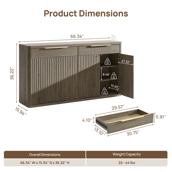 Cas Storage Cabinet with 2 Drawers