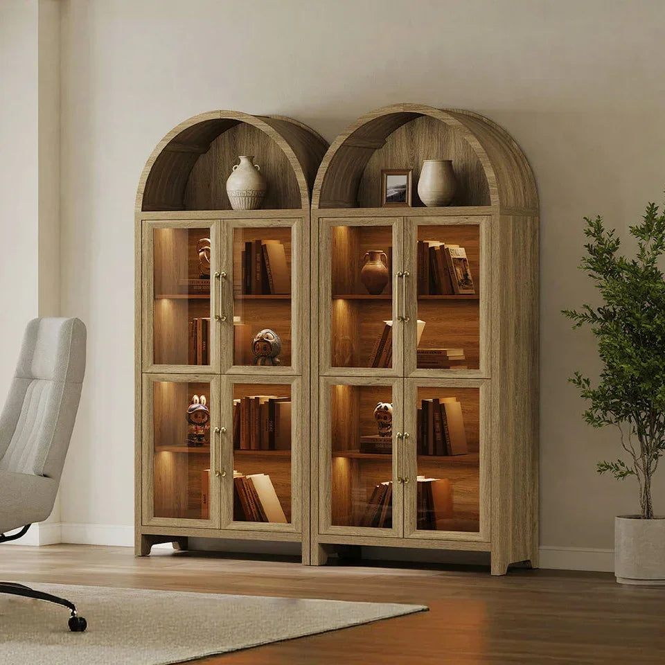 Helio Dining Room Cabinet with Lights, Set of 2