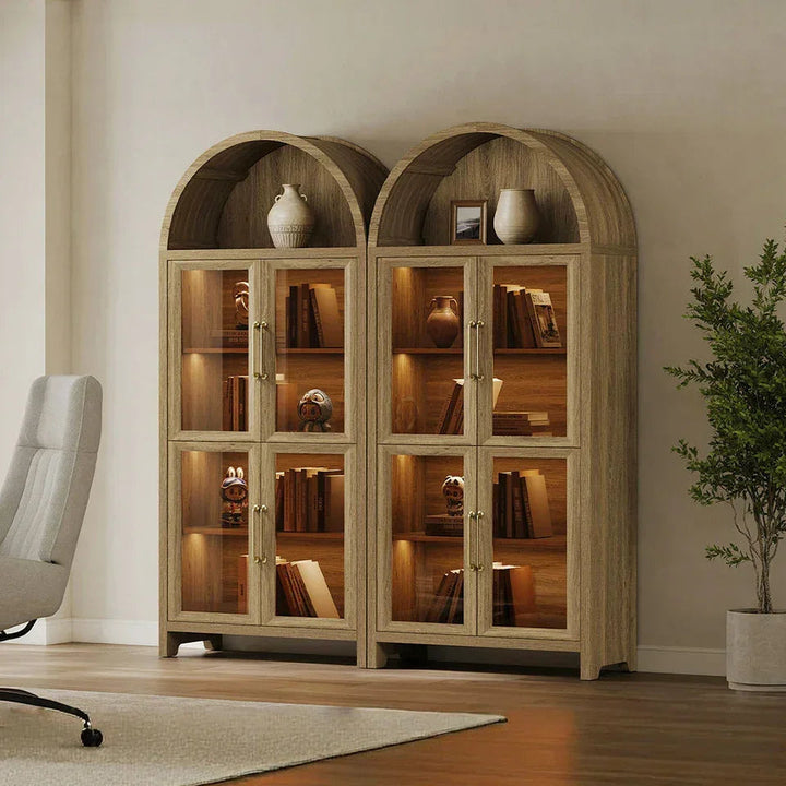 Helio Dining Room Cabinet with Lights, Set of 2
