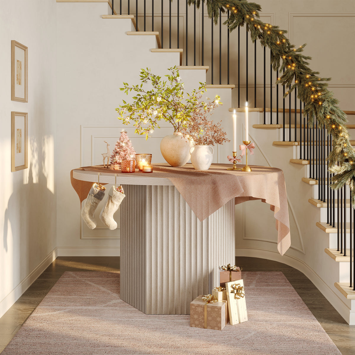 Cas Modern Dining Table and Chairs Set for 2 to 6