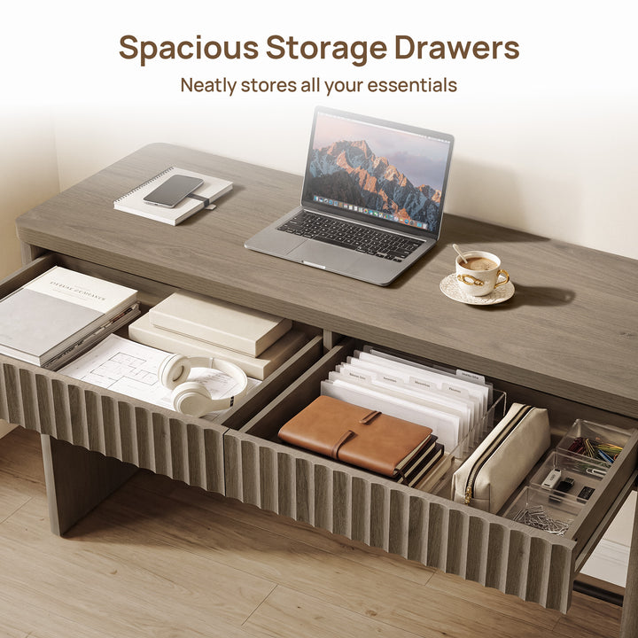 Cas Home Office Desk with 2 Drawers