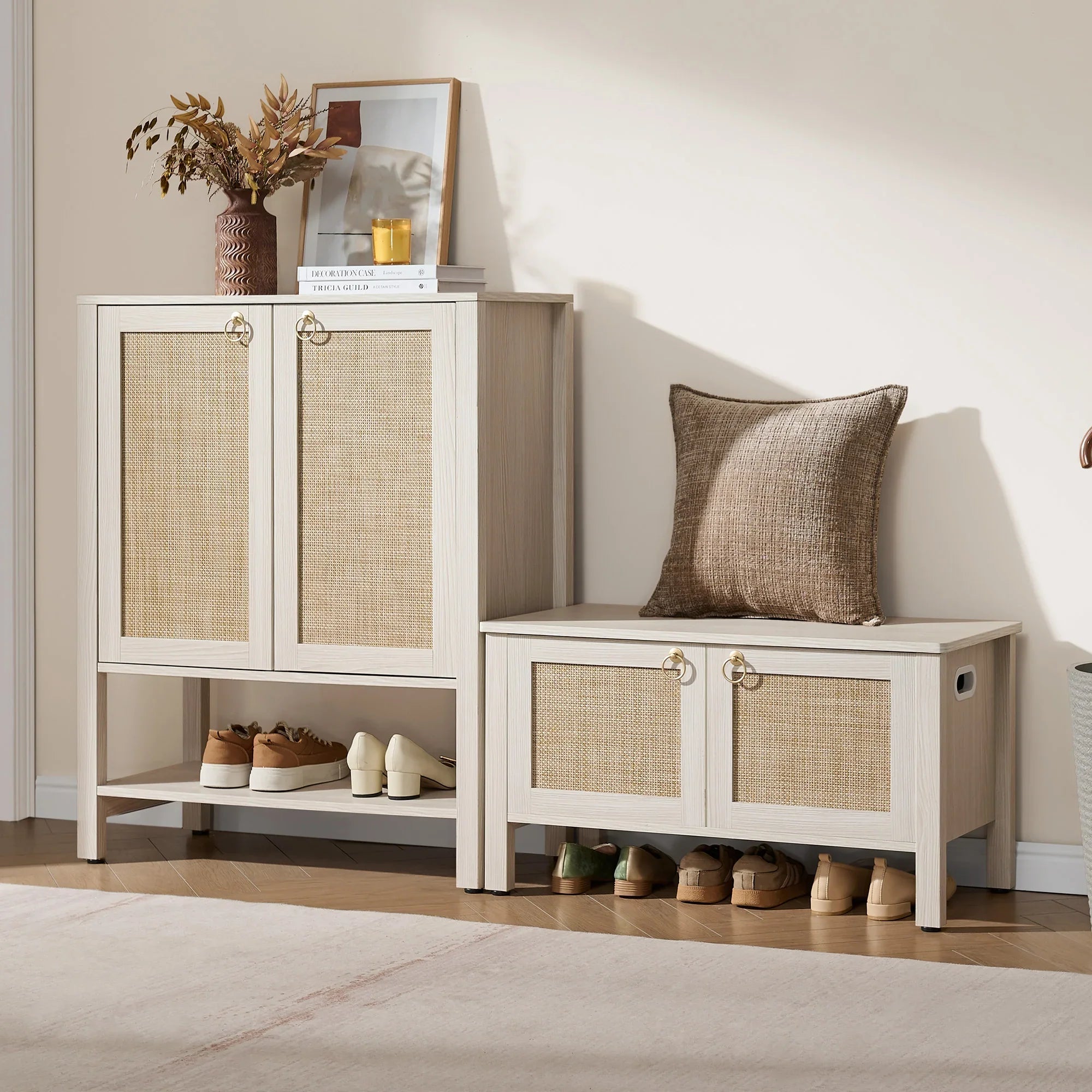 Terra Rattan Shoe Bench