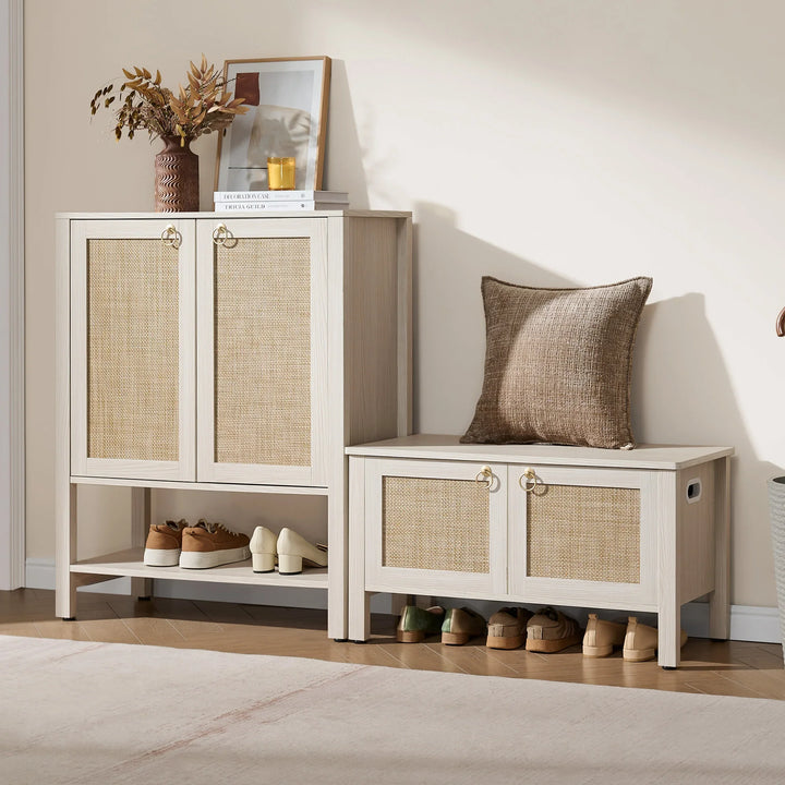 Terra Rattan Shoe Bench