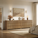 Prelude 6 Drawers Dresser, Large Capacity, Set of 2