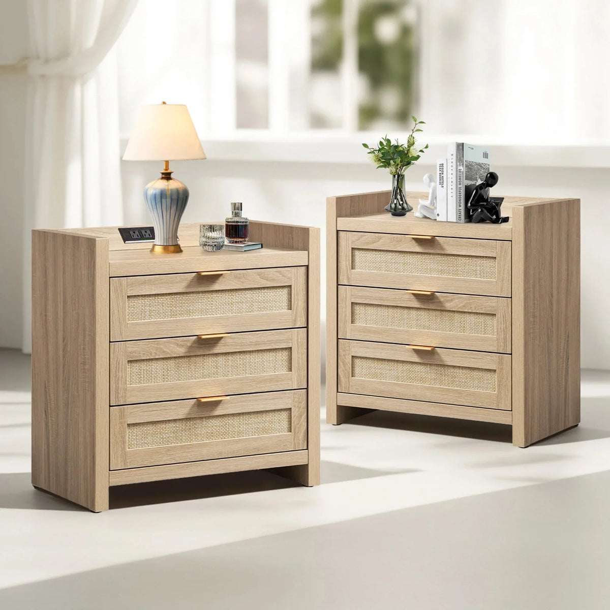 Savanna Small 3 Drawer Dresser, Set of 2