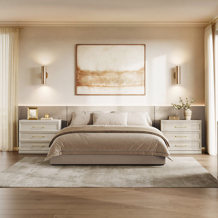 Helio Large Storage Bedroom Sets, Modern Design