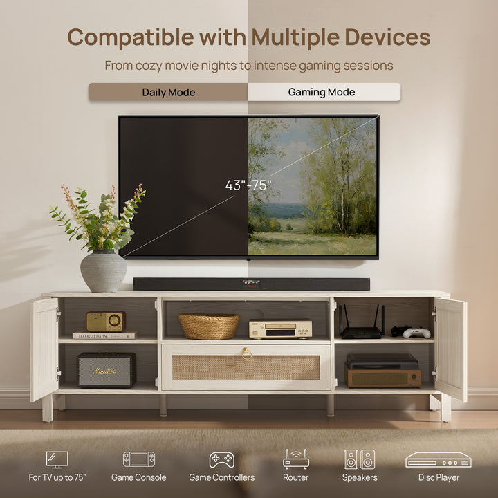Terra TV Console with Cable Management