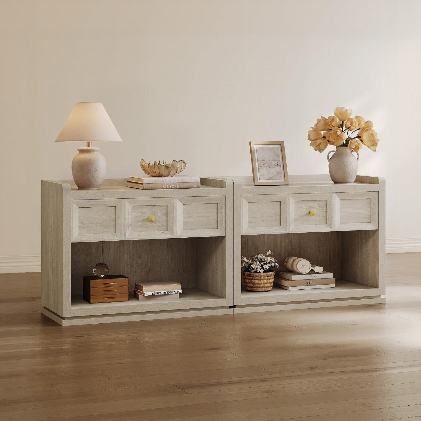 Helio Large-Size Nightstand, Bedroom Storage