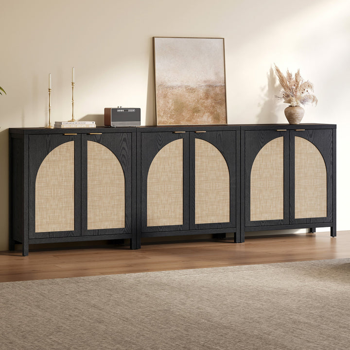 Savanna Cabinet with Arched Doors - 1 Piece - Dark Grey