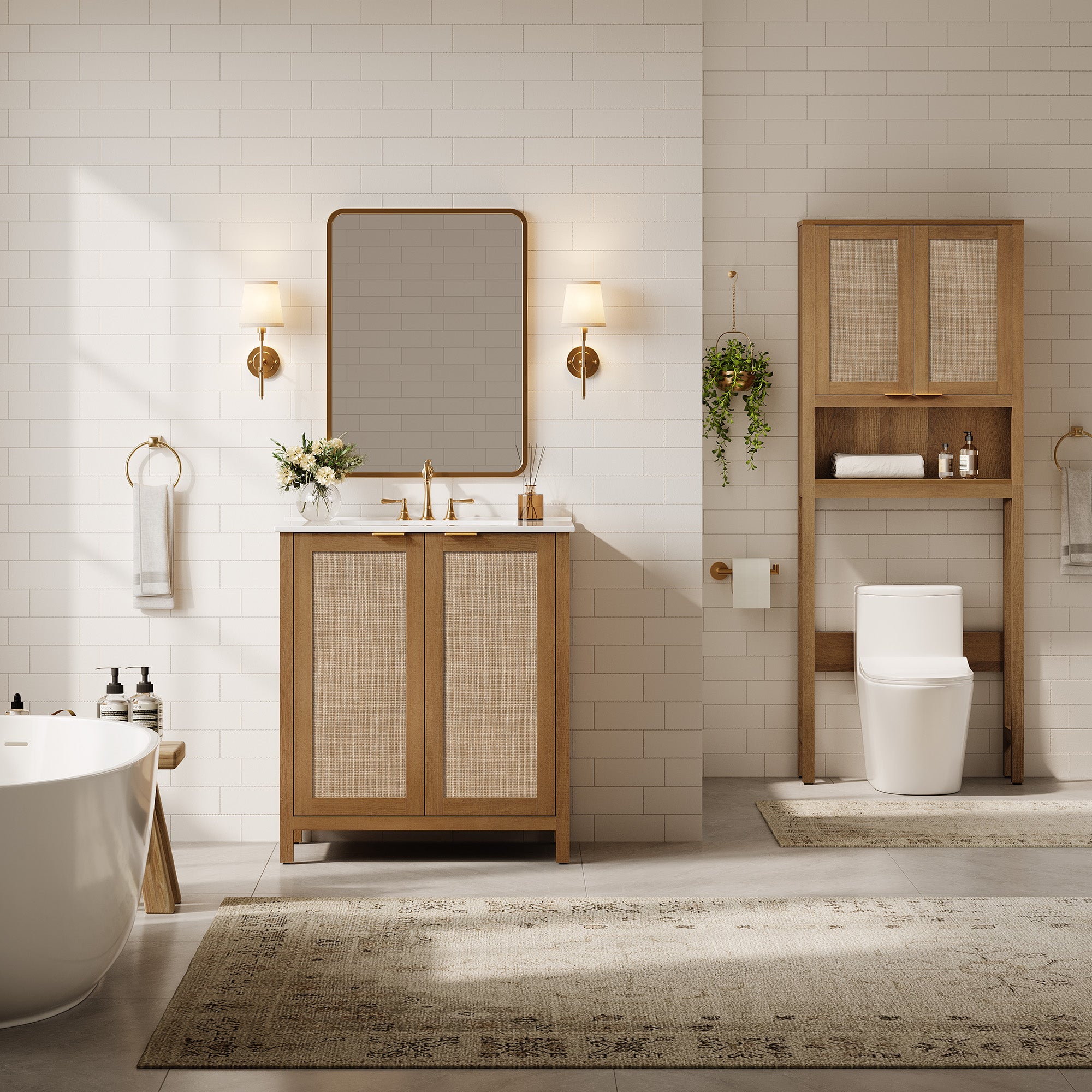 Savanna Vanity Cabinet with Sink and Storage