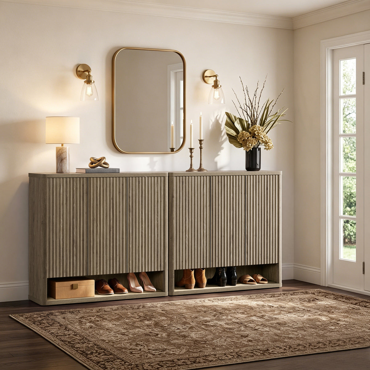Cas Shoe Storage Cabinet with Doors