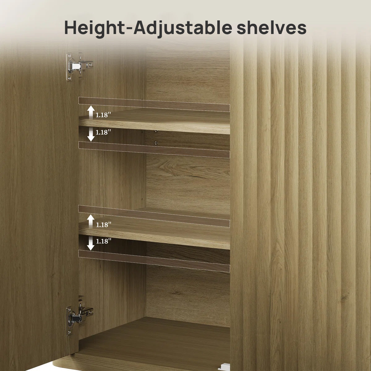 Cas Buffet Cabinet, Natural