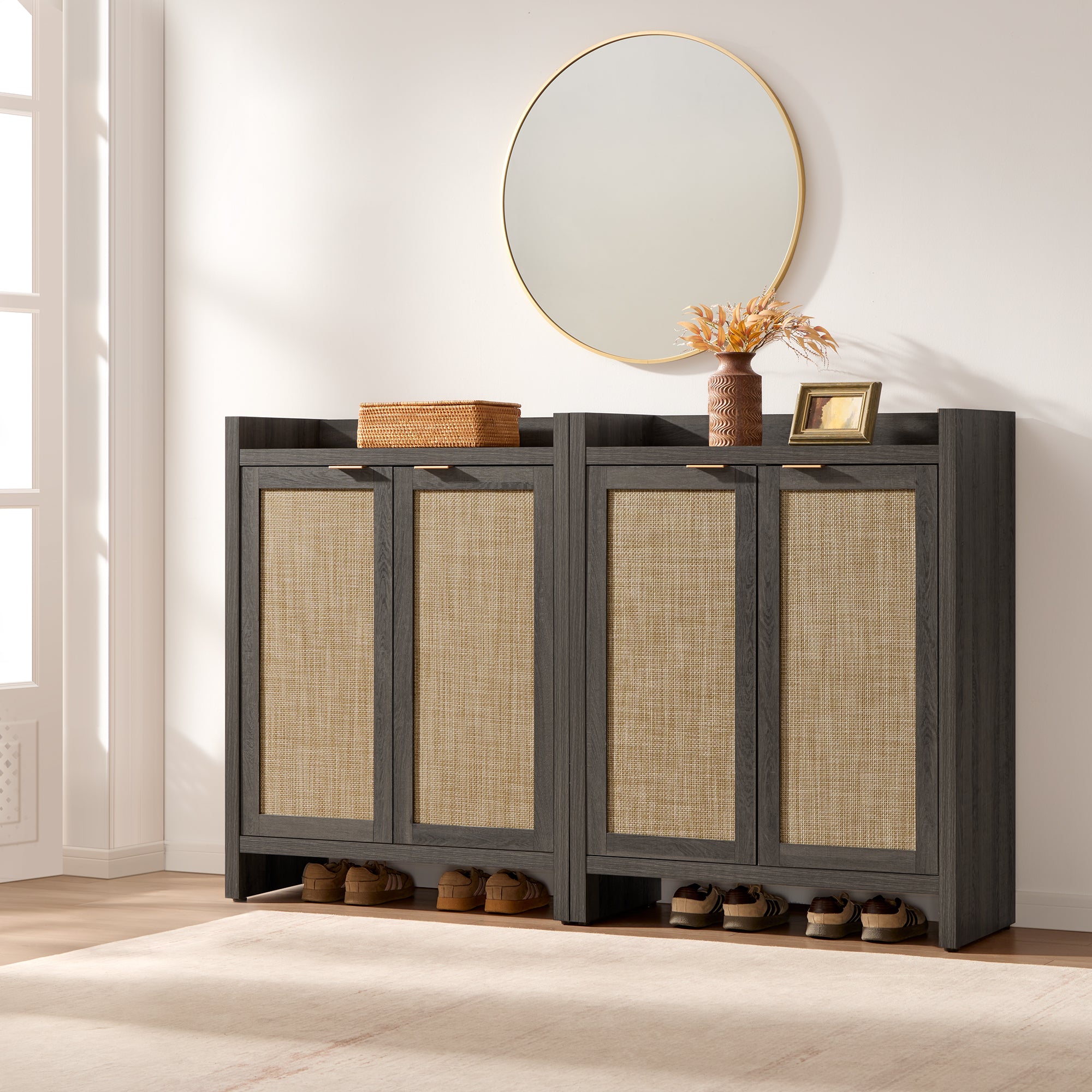 Savanna Shoe Cabinet, 24 Pairs Shoes