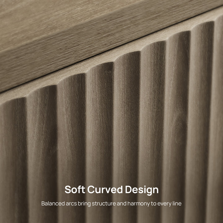 Cas Fluted Console Table for Entryway