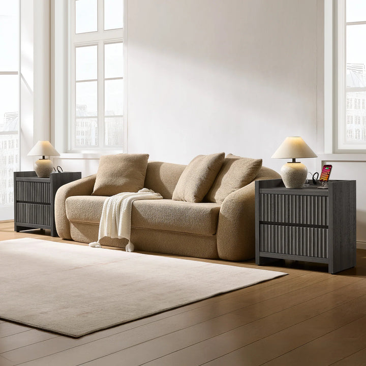 Prelude Night Table with Drawers and Charger