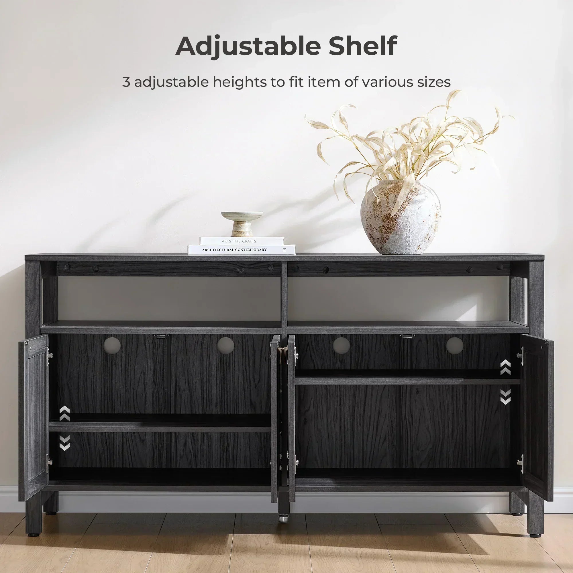 Terra White TV Stand for 60 Inch TV