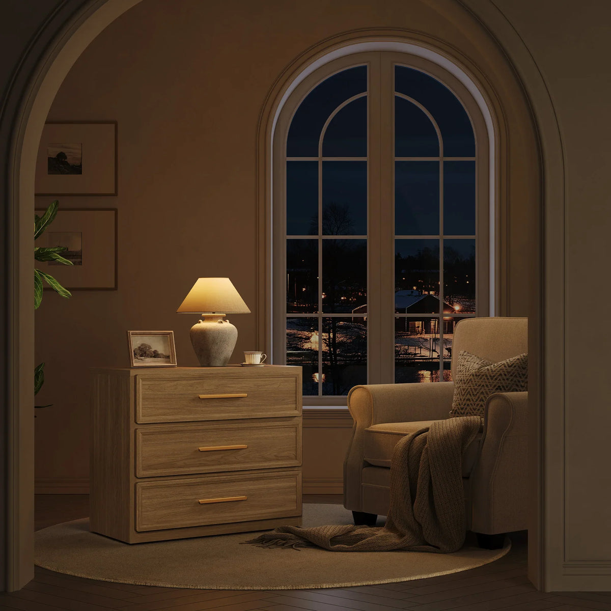 Crescent Modular 26.6'' Tall 9 Drawers Dresser for Living Room