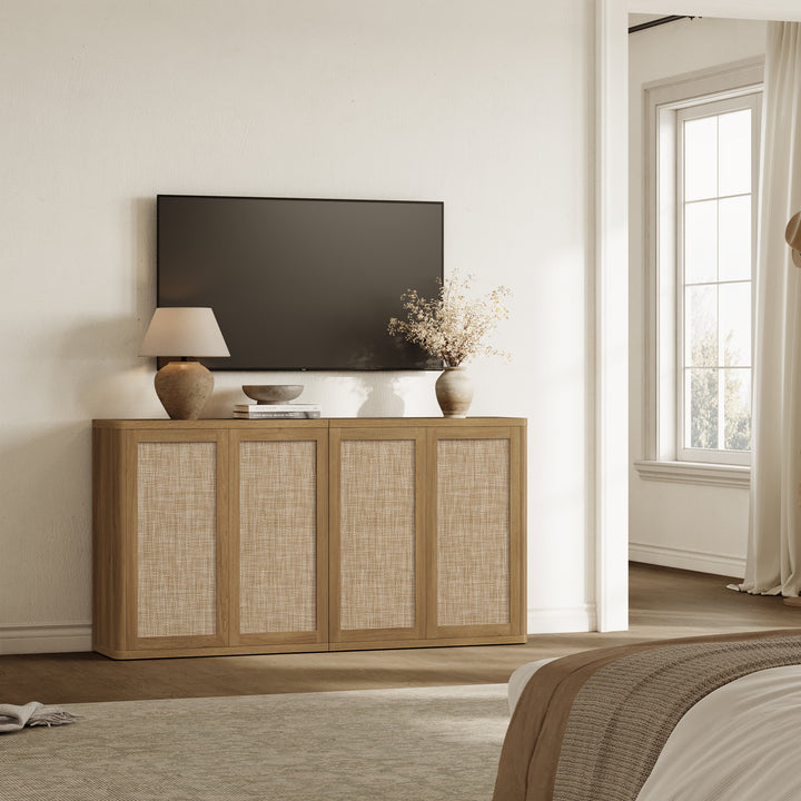 Zura Rattan Sideboards Set of 3, Sectional Design