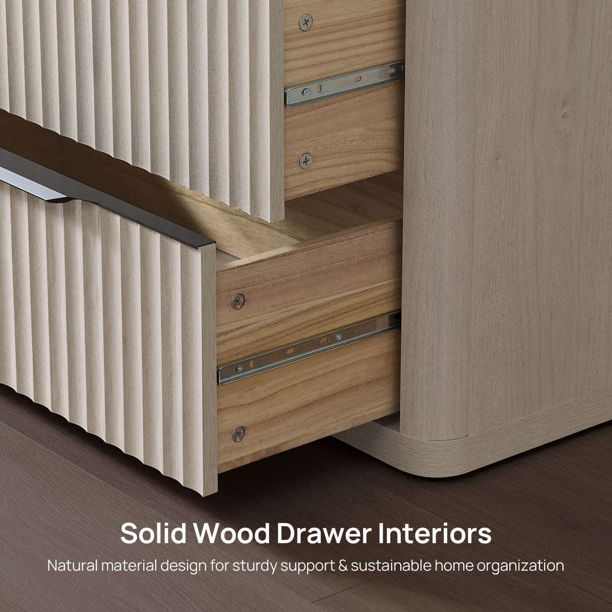 Cas 50.7Inch Tall Dresser, 5 Drawers, Set of 2