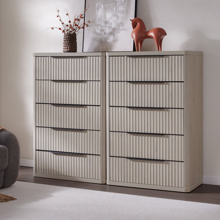 Cas 50.7Inch Tall Dresser, 5 Drawers